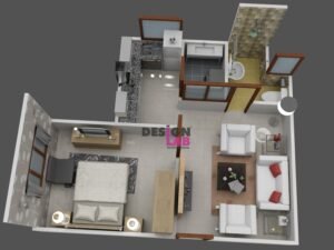 1 bhk small house design