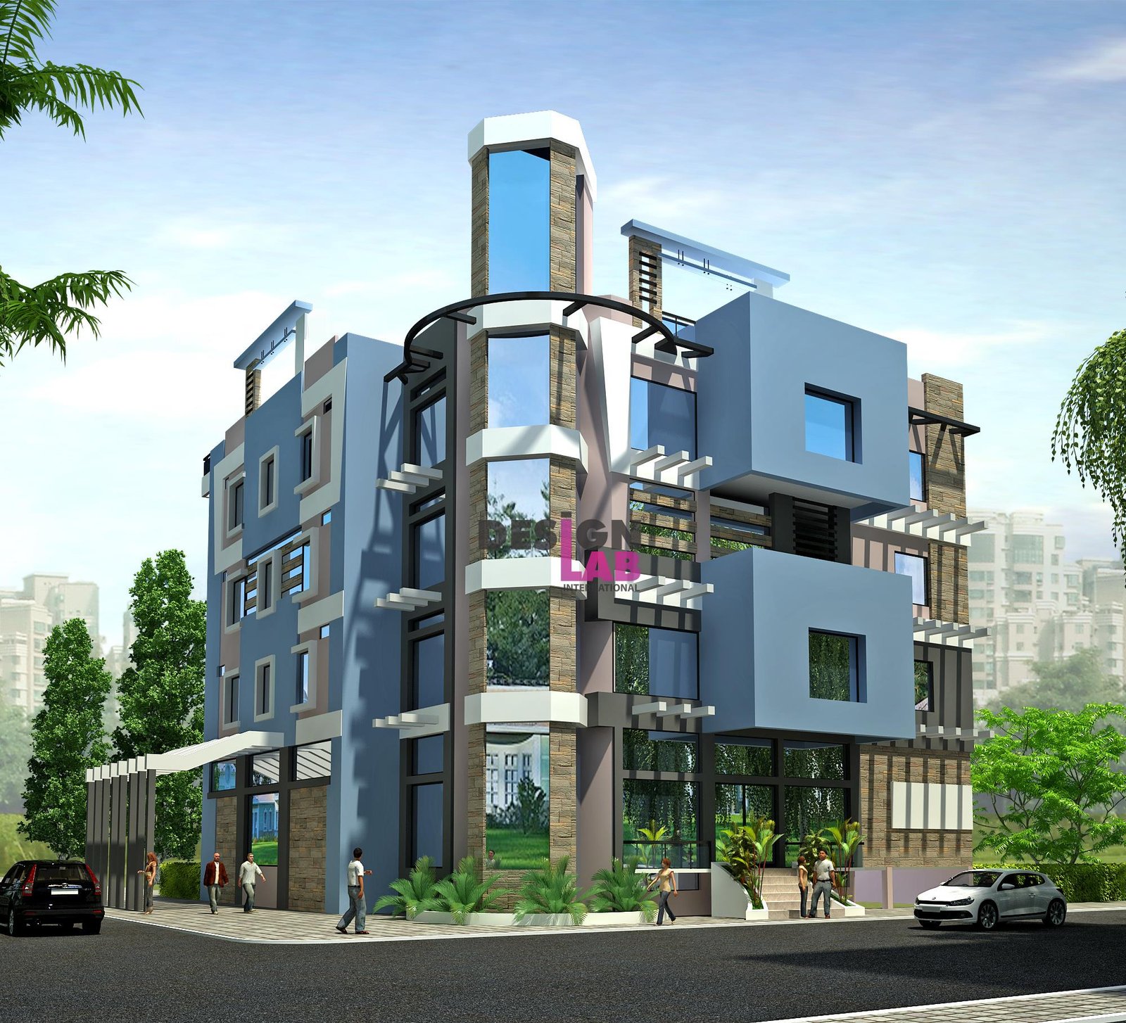 » Modern Building Outside Elevation 6 Images Design