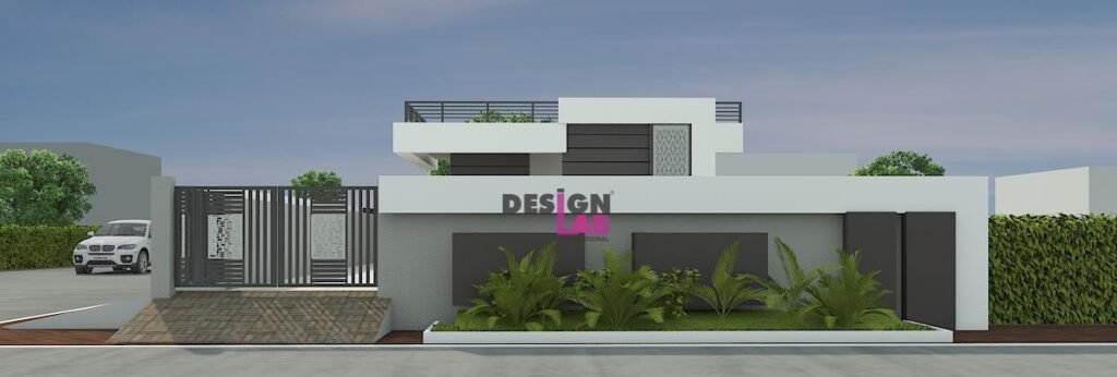 Image of Outer boundary wall Design for home