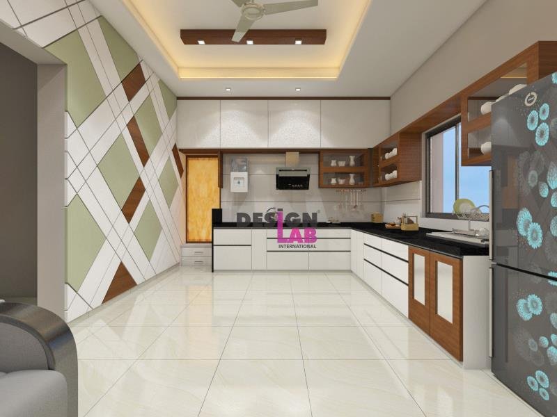 Image of Simple kitchen design Indian style