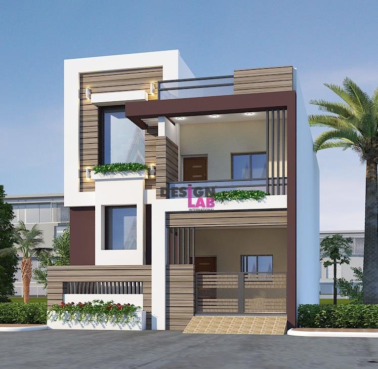 Two storey House Plans with balcony