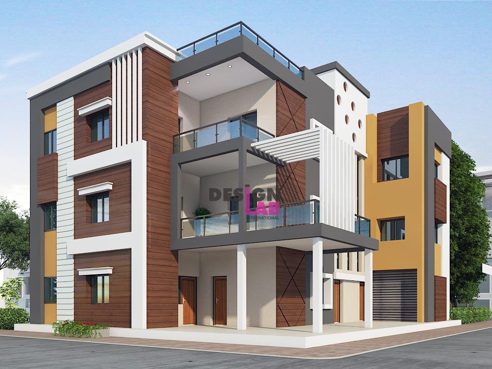 Image of Modern normal house front elevation designs