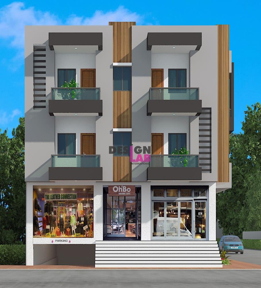 Image of 2 shop with house plan