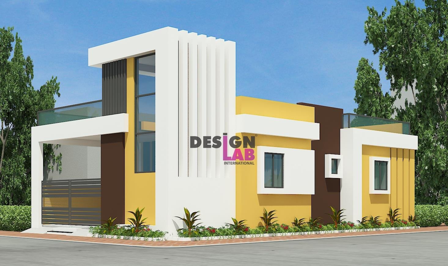 » modern house design 1 story