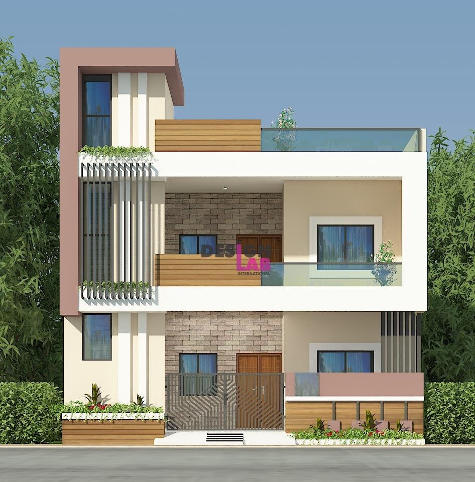 Image of 4 bedroom double storey house plans with balcony