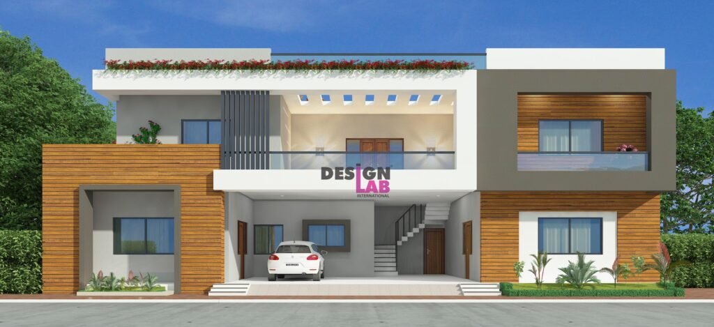 Image of Simple house balcony design