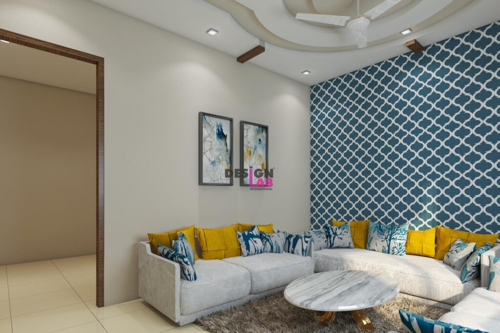 Image of Living room designs Indian style middle class