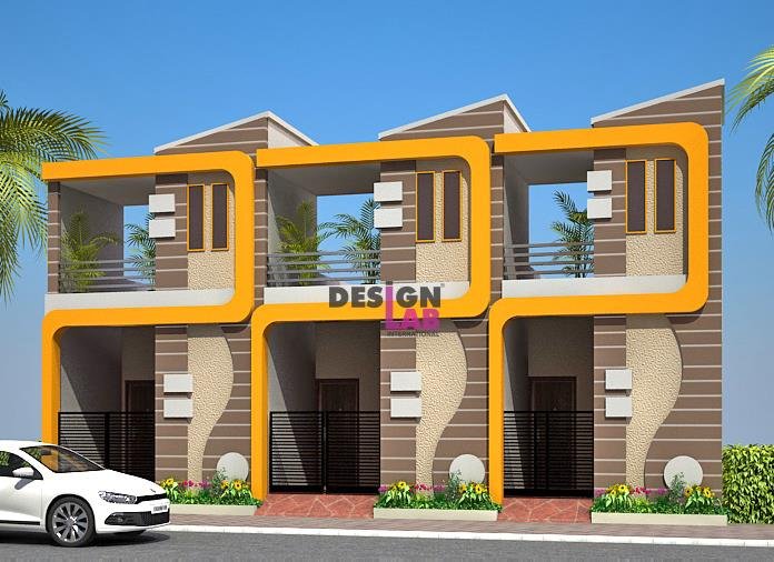 modern small row house ecterior design ideas