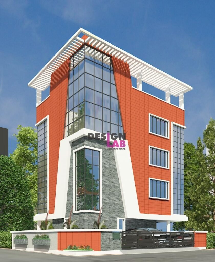 Small commercial building Design plans in Kerala