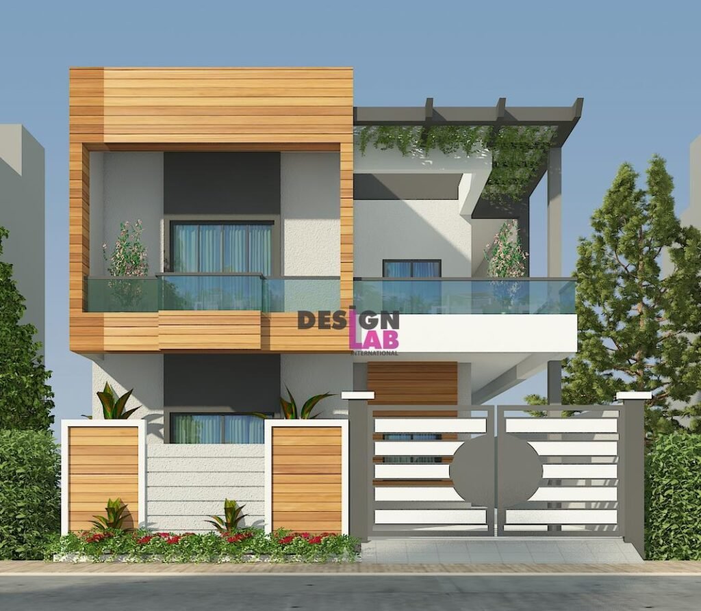 Image of Two storey House Plans with Balcony