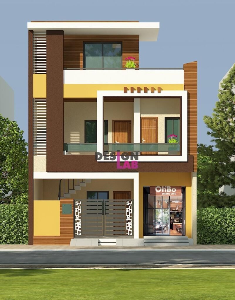 Image of Front view of house design