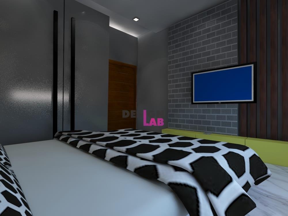 Image of Black and white bedroom Design