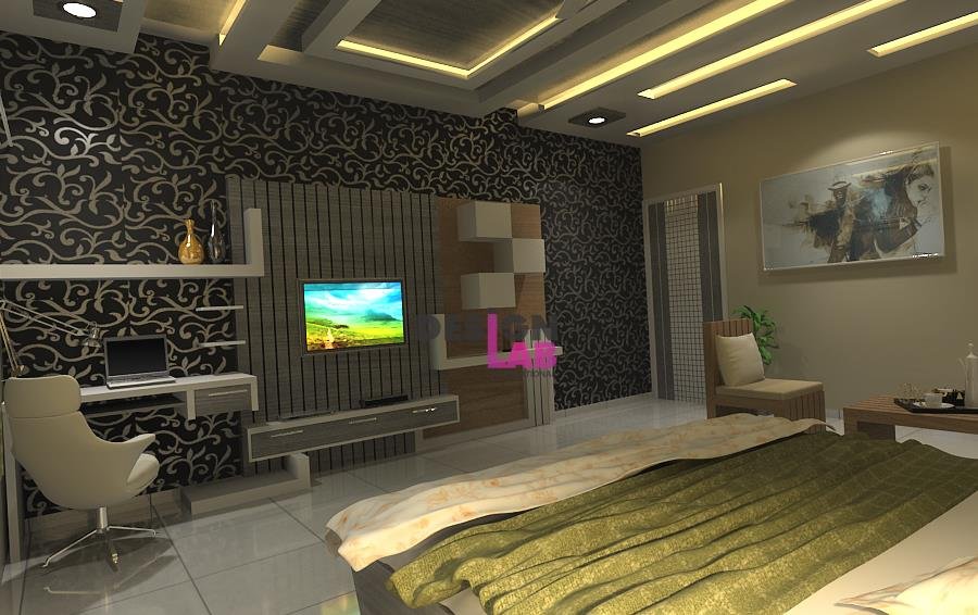 Image of Simple bedroom design for middle class family