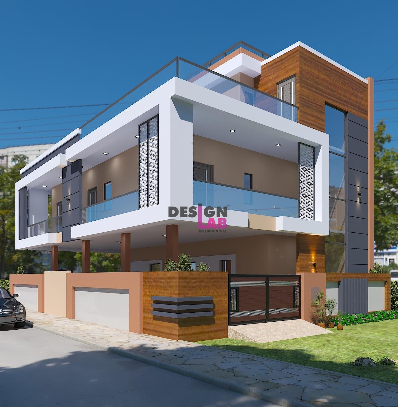 Real House Design » Modern Beautiful House Building Design