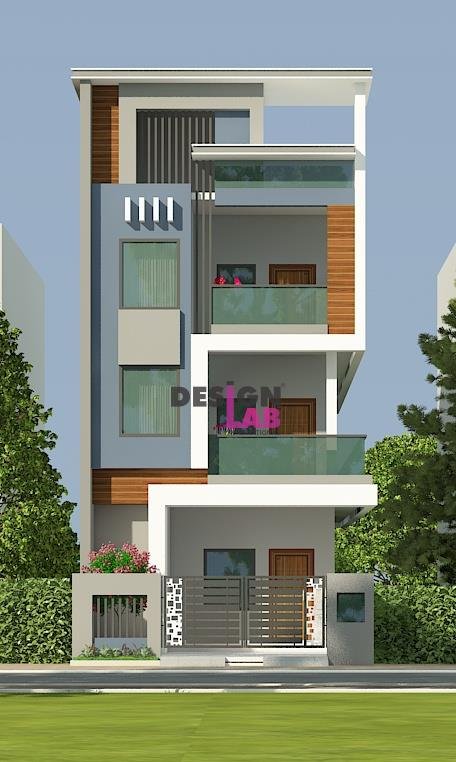 Front view of house design