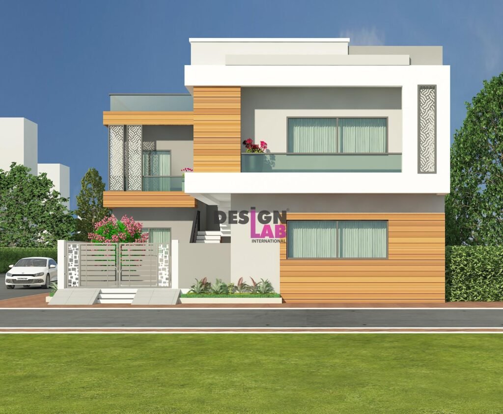 contemporary style home exterior