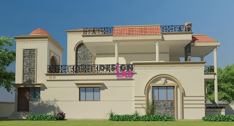 3D bungalow House Design