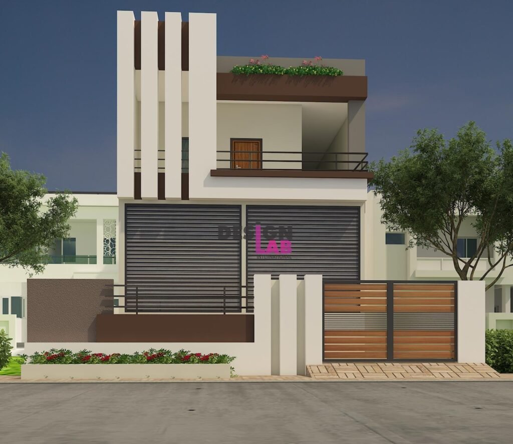 latest home front design 3d view