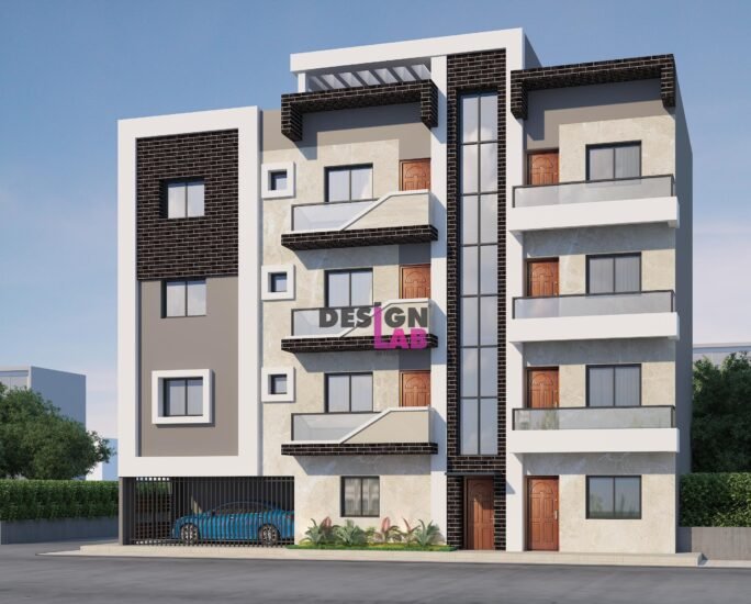 Illustration of Exterior Apartment Building Designs Textures