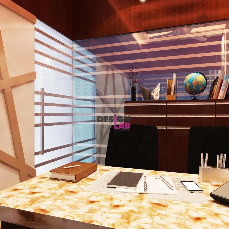 Image of Small office boss cabin Interior Design
