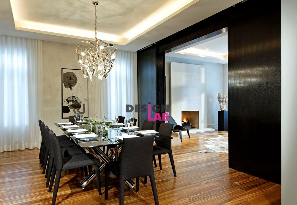 hall with dining design