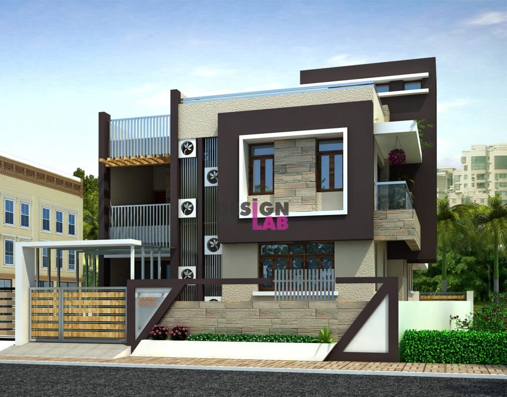 Simple Indian house exterior design