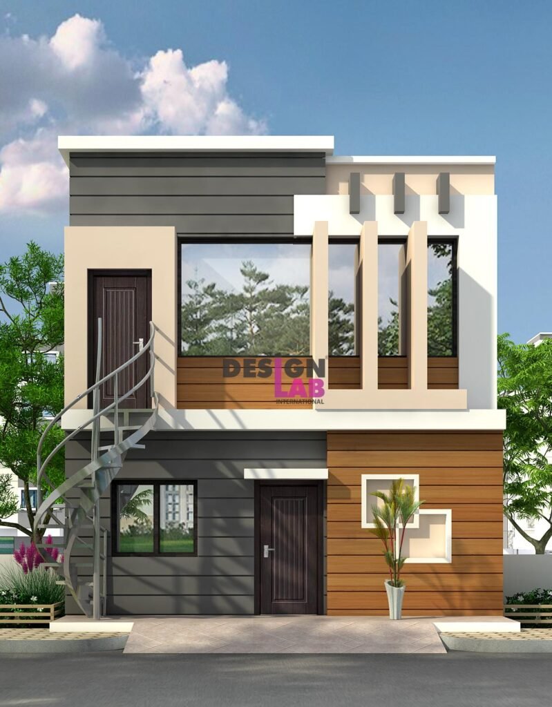 Image of Small House Front colour