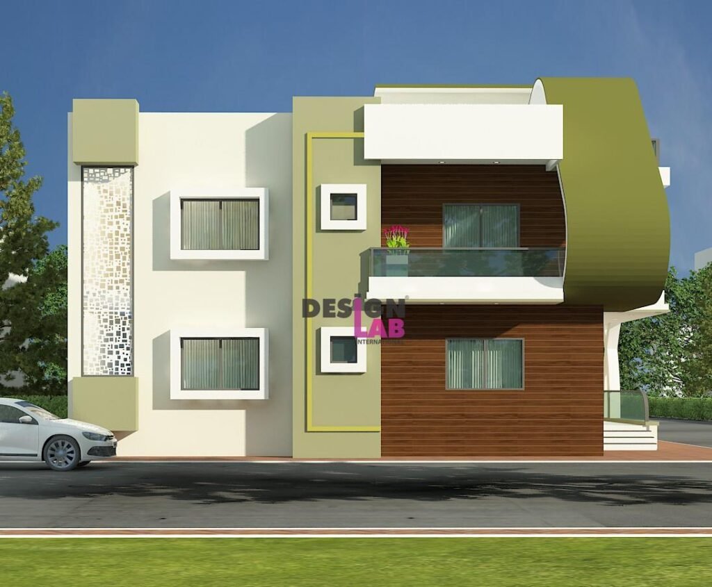 Image of Simple village house design in India