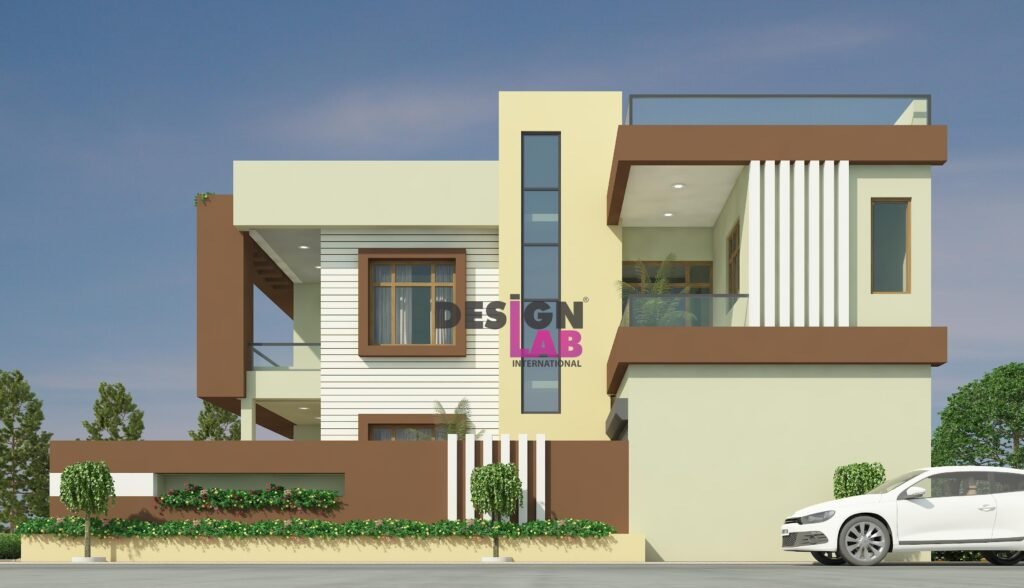 Image of Small modern house exterior