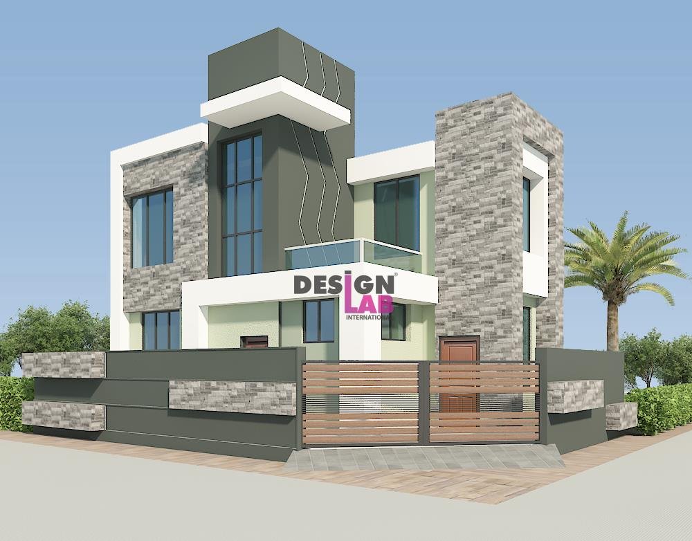 Image of Cement design in Front of house