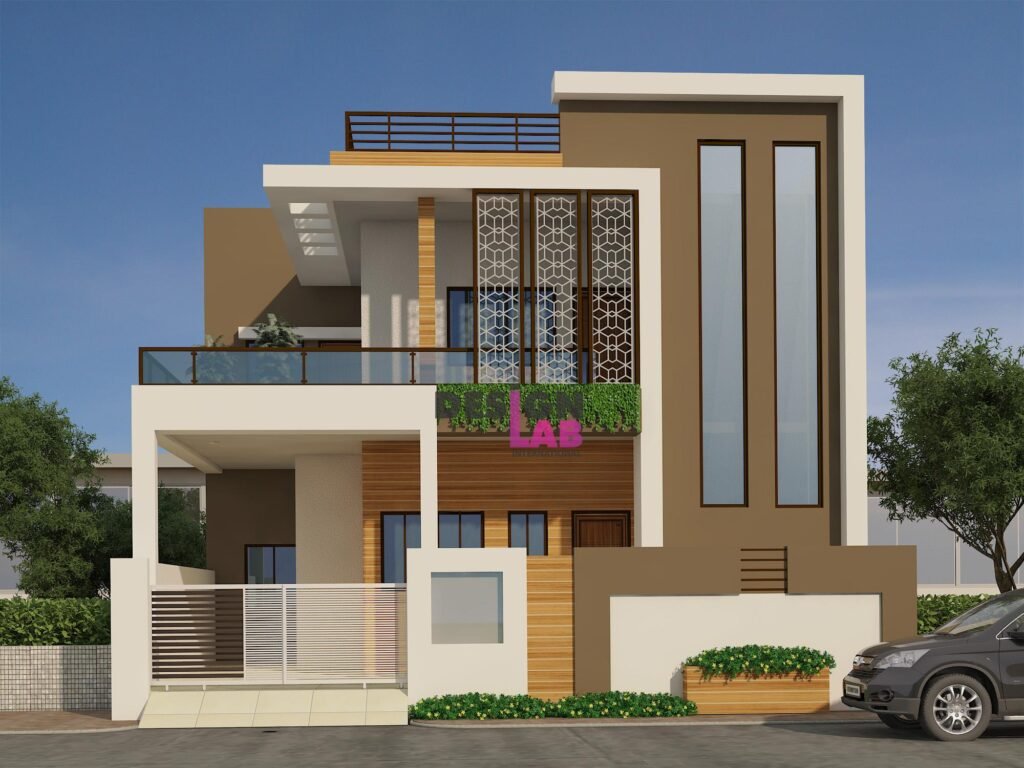 front wall design in indian house