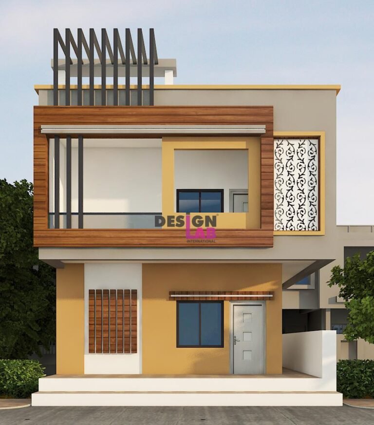 » Modern 3D Small House Front Design