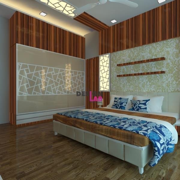 Image of Modern wooden bedroom design