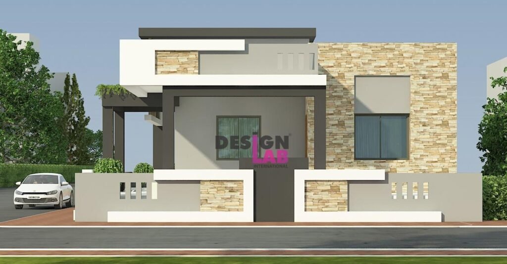 Image of Modern minimalist house exterior