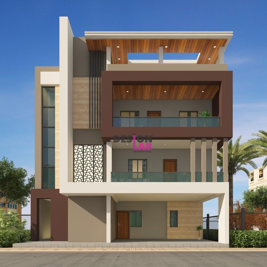 Image of Modern bungalow exterior Design