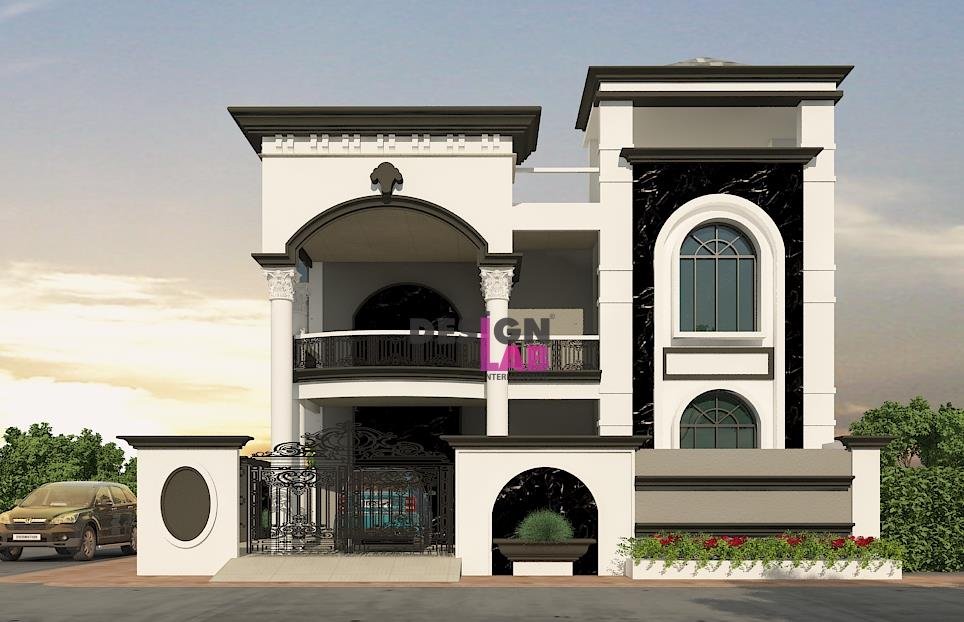 Image of Beautiful house design in village