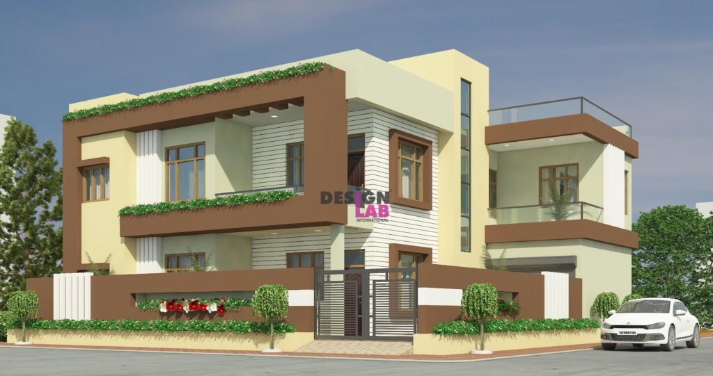 Image of Beautiful house design in village