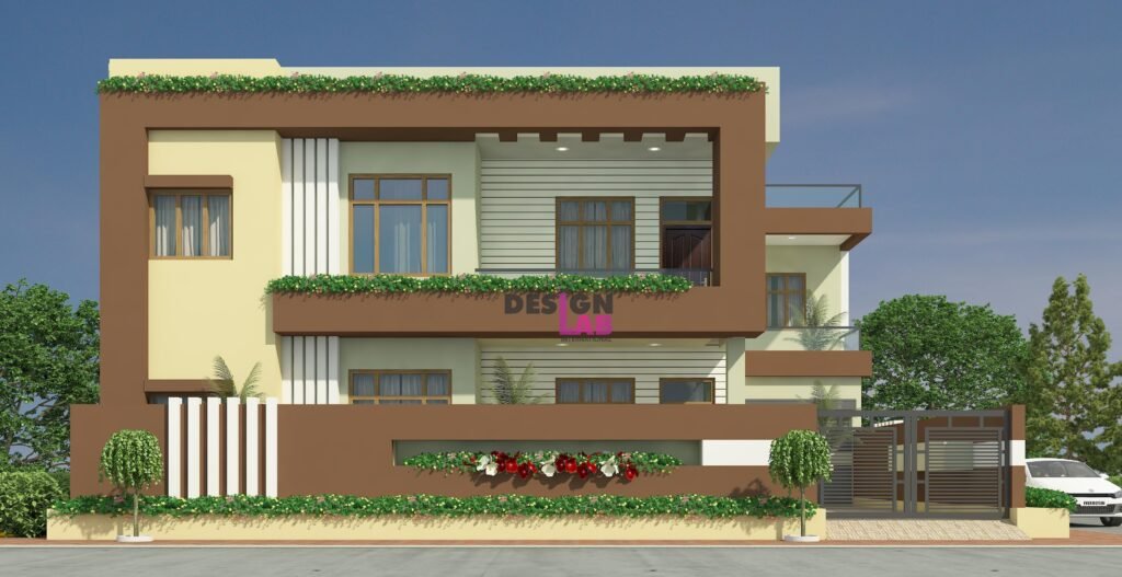 Image of Beautiful house design in village