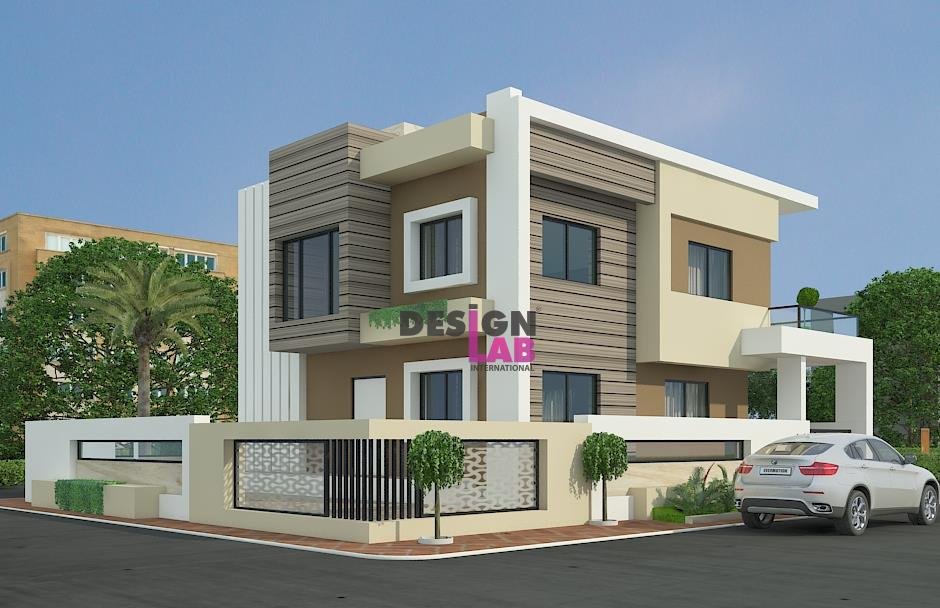 modern house outside