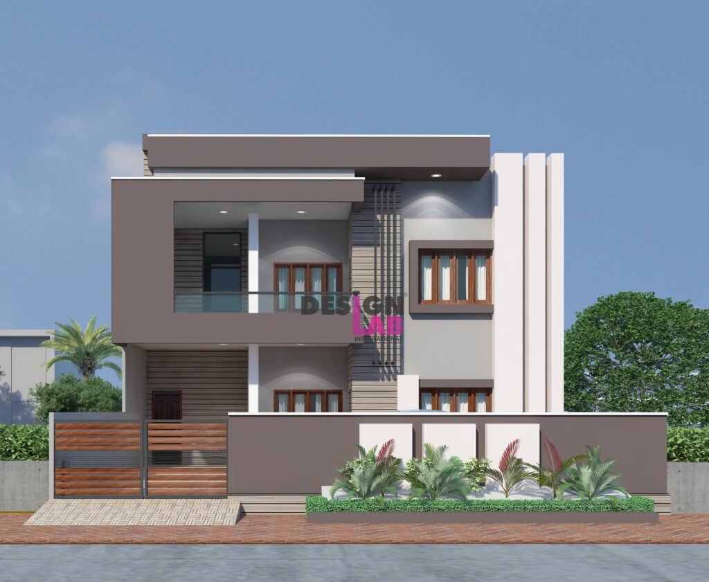 Modern house facade materials