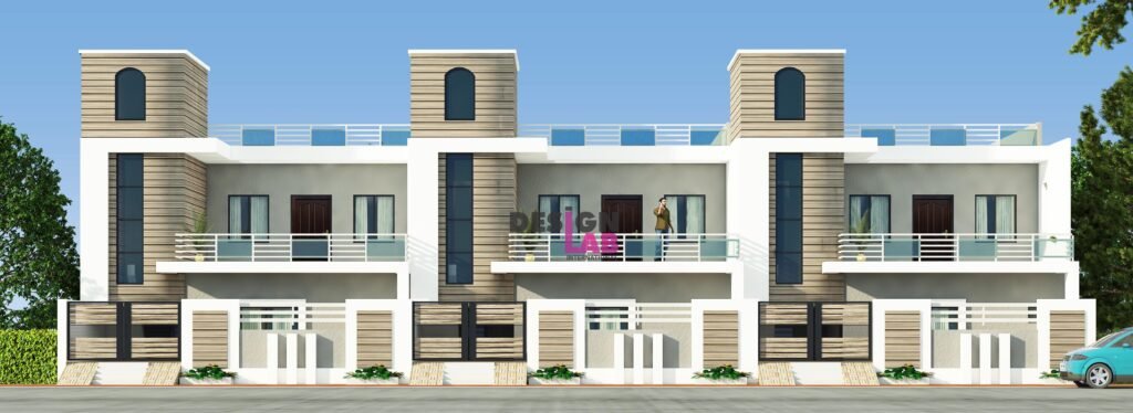 Image of Single row house Design
