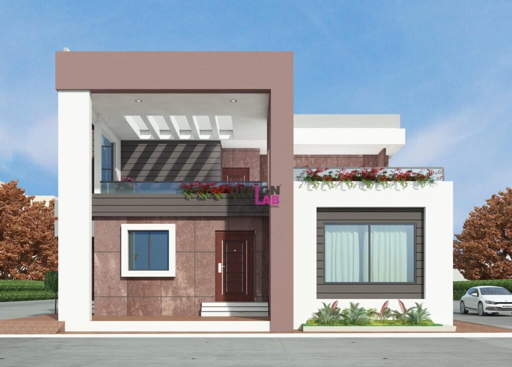 Image of Village normal House front Elevation Designs