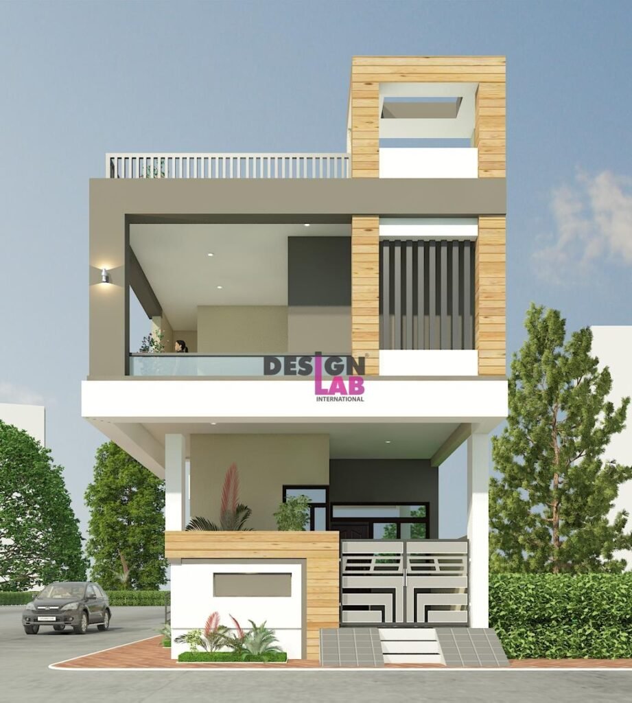 Image of Front view of house design