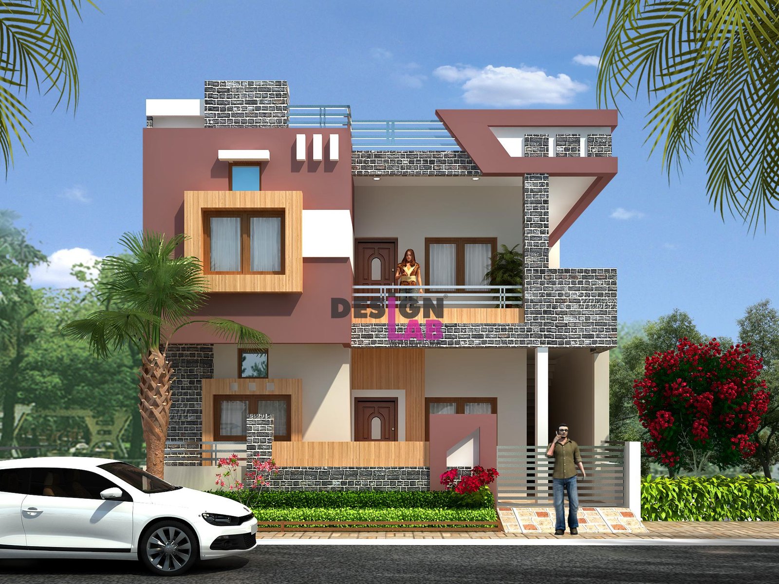 » Front View of Modern House Design