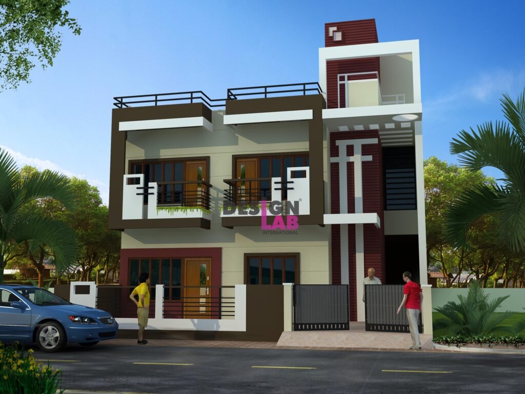 Image of Modern normal house front elevation designs