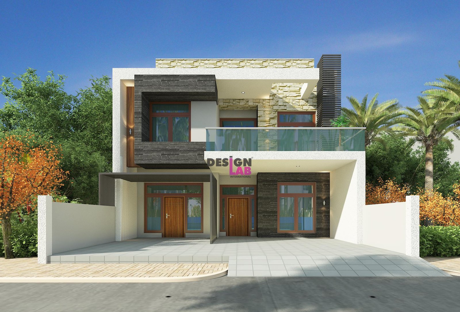 » Modern House Front Design With Balcony
